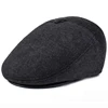 HT1852 Men Cap Hat Classic Autumn Winter Hat Vintage Flat Beret Cap Warm Ivy Newsboy Cap Casual Earflap Dad Hat Berets for Men ► Photo 2/6