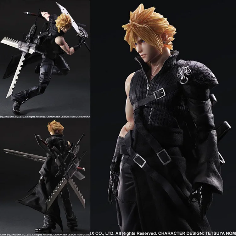 Новый горячий 28 см Final Fantasy Cloud Strife коллекционеров фигурку игрушки Рождество подарок кукла