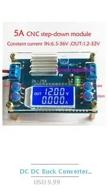 Dykb Регулируемый Мощность переменной Линейный DC 0-15V 5v 12v 0-5A напряжение регулируется постоянный ток Питание лаборатории LM31" сделай сам"