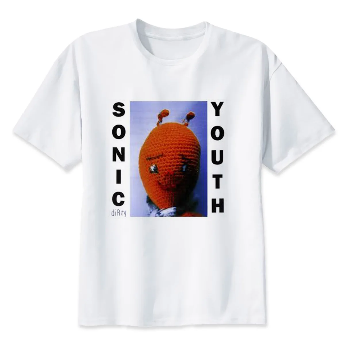 Мужская футболка sonic youth с мультяшным принтом 2017 крутая забавная белая футболки