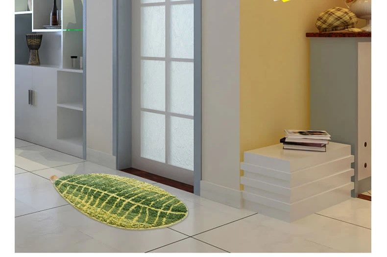 Byetee, ковер для спальни в форме зеленых листьев, коврики для кухни, коврик для ванной, роскошные Домашние коврики для гостиной, качественные маты