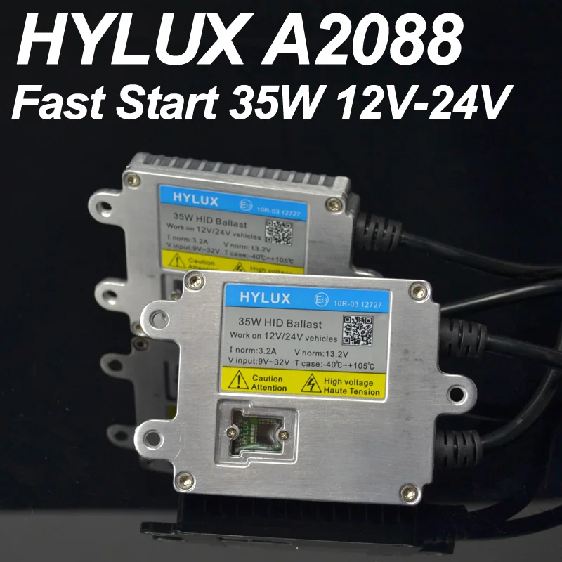 2 шт. Hylux Hyluxtek A2088 9 В до 32 в 35 Вт Быстрый старт Быстрый яркий ксенон HID балласт 35 Вт AC для 12 В 24 В автомобиля и грузовика