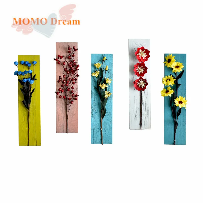 The original painting flower flower board new wall hanging decorative