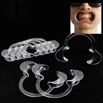 

10Pcs Mouth Lip Opener Teeth Whitening Dental Oral Cheek Flexible Retractors C Type WH998