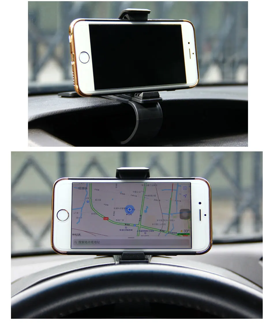 Автомобильный держатель на клипсе, противоскользящий держатель для iPhone, samsung, приборная панель, автомобильный держатель для телефона, крепление на клипсе, подставка, gps дисплей, кронштейн, зазор