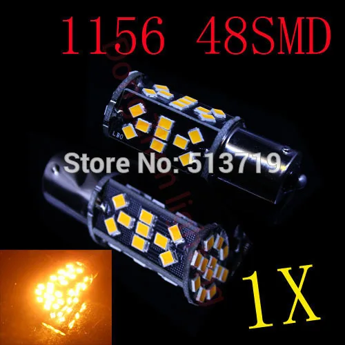 

1X 1156 BA15S P21w LED 3528 48 SMD canbus No Error steering direction indicator lamp turn backup reversing tail lights