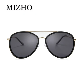 

MIZHO Blue Real Visual Purple Polarized Women Sunglasses Pilot Flash Mirrored UV Protection Eyewear Men Pilots Sun Glasses 2020