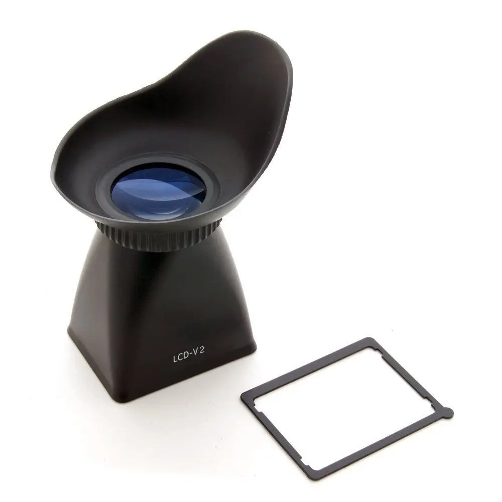 100% New V2 LCD Viewfinder 2.8X Lens Magnifier Ext...