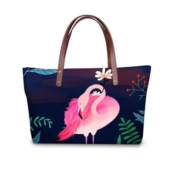 

Noisydesigns 3D Flamingo Printing Fashion Handbag Casual Women Bags Female Ladies Girls Hand Bags Large Shoulder Bags Bag Beach