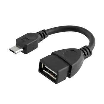 

2019 Digital Standard Micro USB Cable Male Host To USB Female OTG Adapter Cable Android Smartphone Tablet Notebook Black