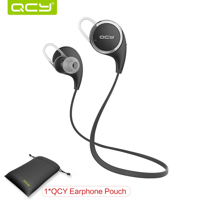  QCY QY8 Mini Bluetooth 4.1 Headset Wireless Sport Bluetooth Earphone with Mic Noise Cancelling Original English Voice Earbuds 