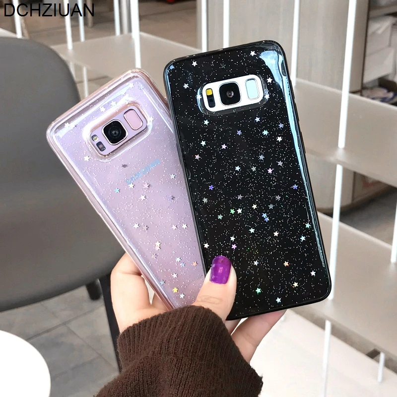 Чехол DCHZIUAN Bling Stars для Samsung Galaxy S10 S10Plus S9 S8 Plus Note 8 9 мягкий силиконовый чехол