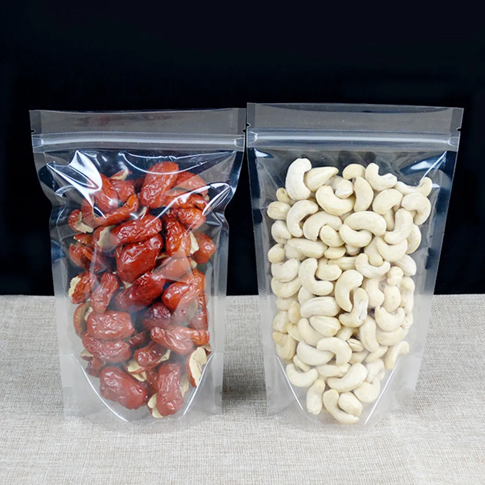 1000Pcs Food grade Plastic Clear Zipper Ziplock Reclosable Seal Storage Bags Lot 