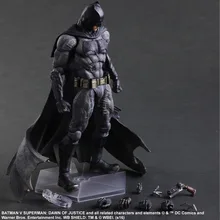 Play Arts KAI Batman v Superman Dawn of Justice № 1 Бэтмен ПВХ фигурка Коллекционная модель игрушки 25 см