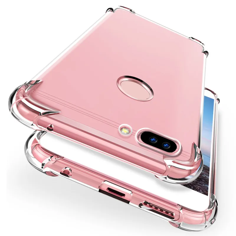 

Shockproof Clear Cover for Huawei Honor 8 Lite 10 Case Transparent Soft TPU Cover For Huawei P20 Pro Y6 Y9 Y5 7 2018 Psmart Case