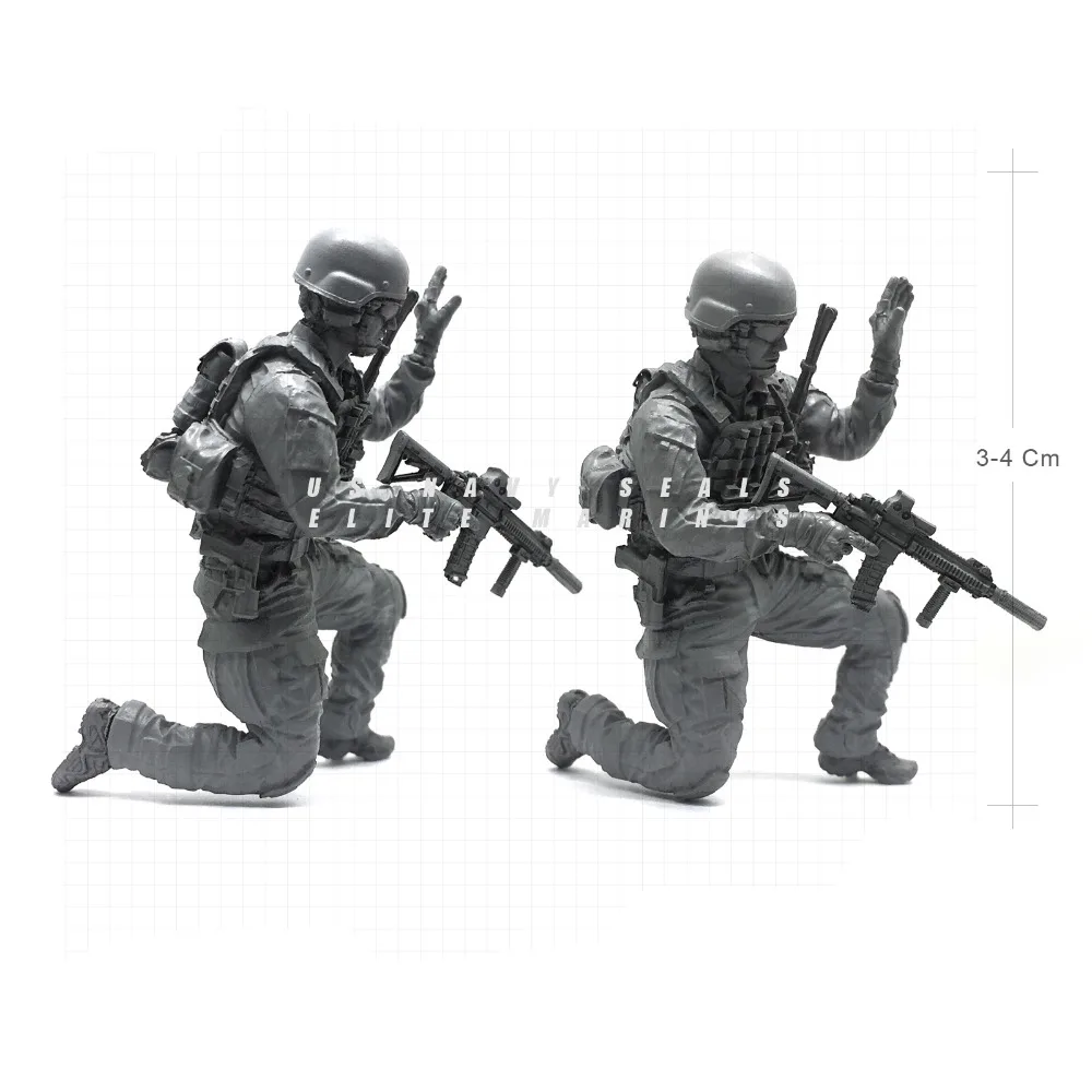 1/35 US Navy Seal Soldier Scout M4 Rifle Resin Scale Model