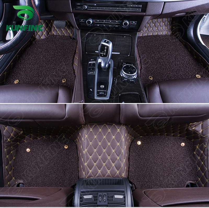 3D Car Floor Mat for Hyundai Santa Fe Black Coffee Foot Pad with One Layer Thermosol Coil Left Hand Driver | Автомобили и