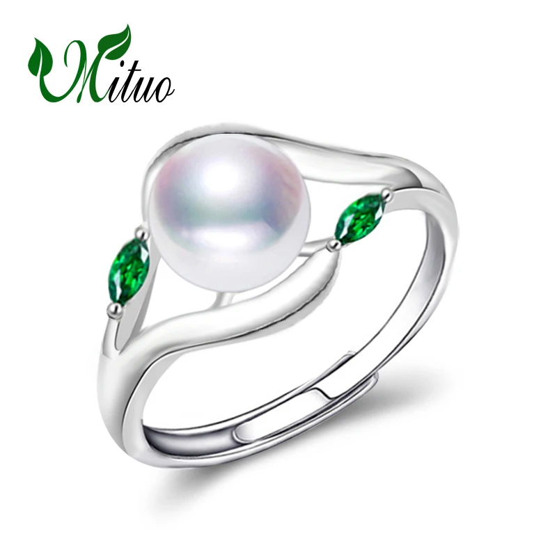pearl and emerald ring