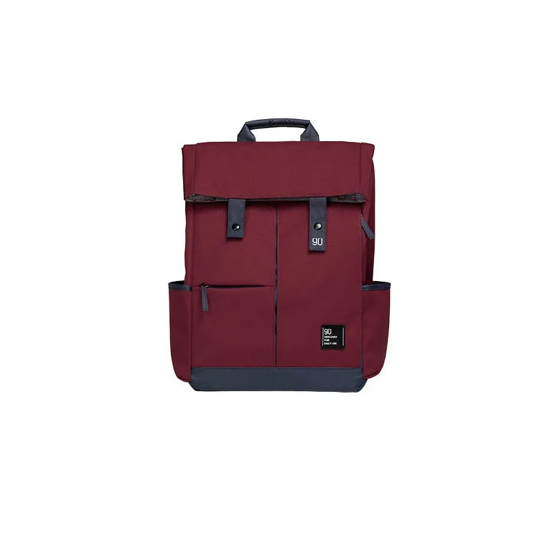Xiaomi Youpin 90fun колледж рюкзак для школы, для отдыха 15,6 дюймов водонепроницаемая сумка для ноутбука рюкзак для путешествий для мужчин и женщин - Цвет: Красный