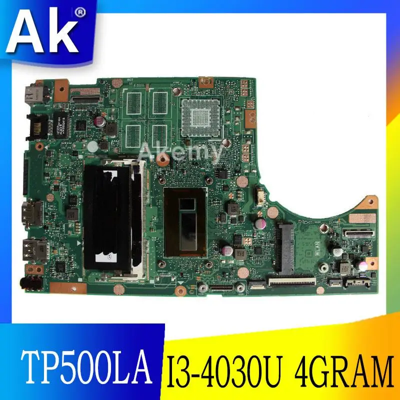 Ak TP500LA/TP500LN Laptop Moederbord Voor Asus TP500LA TP500LD TP500LN TP500L TP500 Test Originele Moederbord 4 Gram I3-4030U Ak TP500LA/TP500LN Laptop Moederbord Voor Asus TP500LA TP500LD TP500LN TP500L TP500 Test Originele Moederbord 4 Gram I3-4030U
