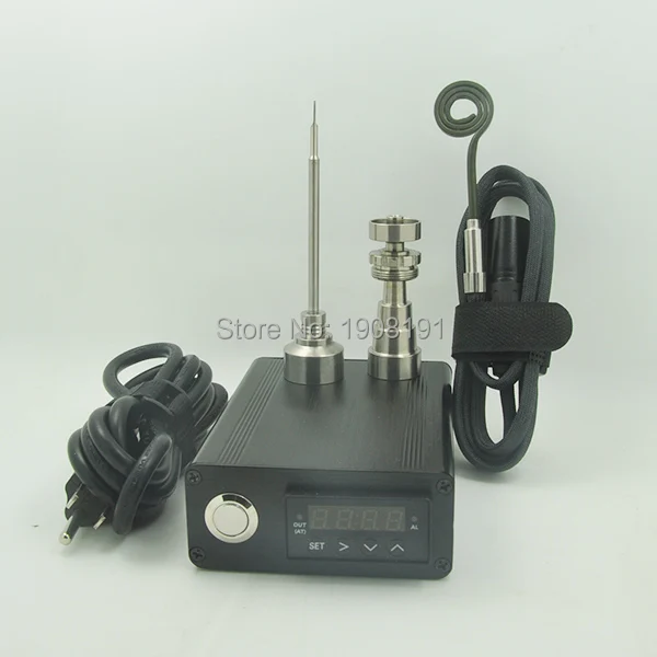 Электрическая насадка для ногтей dab для dabs dabber rig kit 110 V/220 V нагревательная катушка с титановым колпачком для карбюратора для ногтей Dabber Silicon Banks