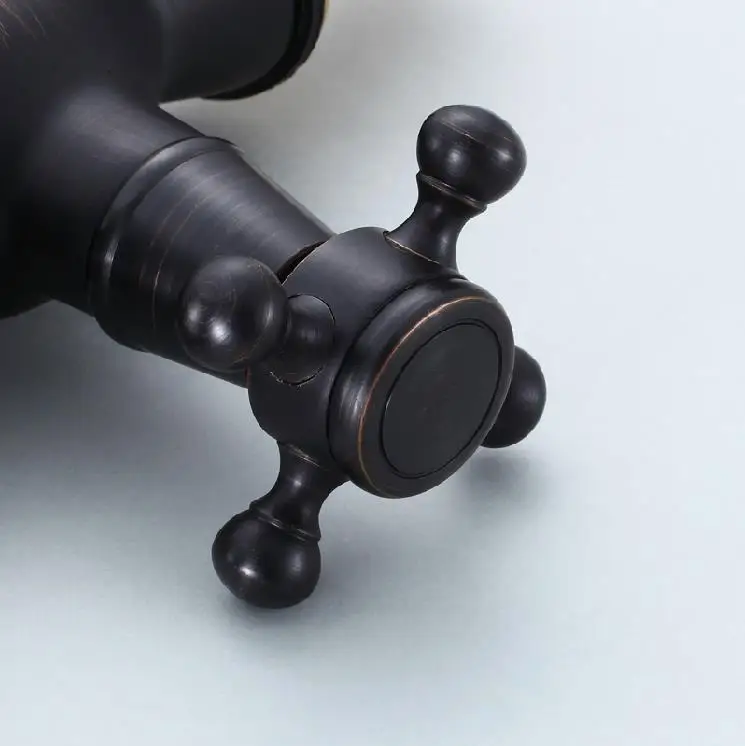 حوض الحنفيات دولفين أسود الحمام الصنابير الكلاسيكية الغرور مرحاض المنزل الديكور عالية قوس المزدوج 2 مقبض قطب رافعة SY-3337R حوض الحنفيات دولفين أسود الحمام الصنابير الكلاسيكية الغرور مرحاض المنزل الديكور عالية قوس المزدوج 2 مقبض قطب رافعة SY-3337R