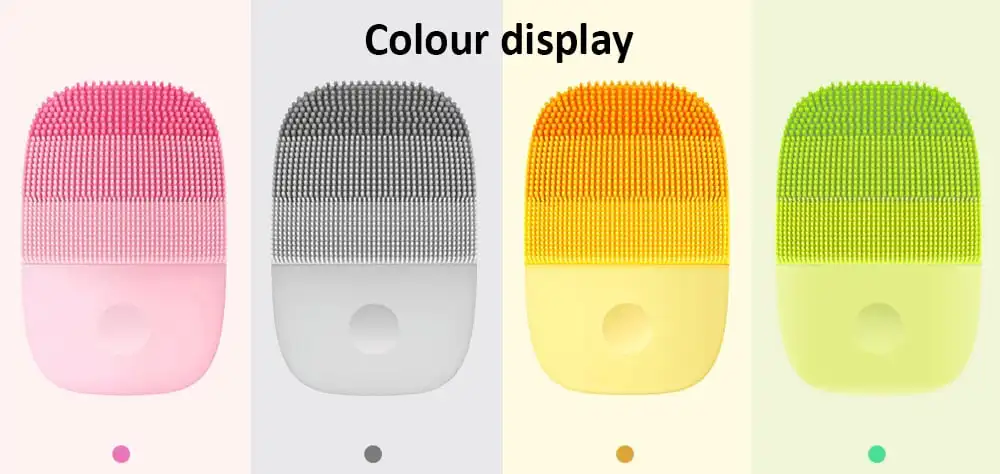 inFace MS - 2000 Adjustable Waterproof Electric Sonic Silicone Facial Cleansing Brush from Xiaomi youpin- Dark Gray