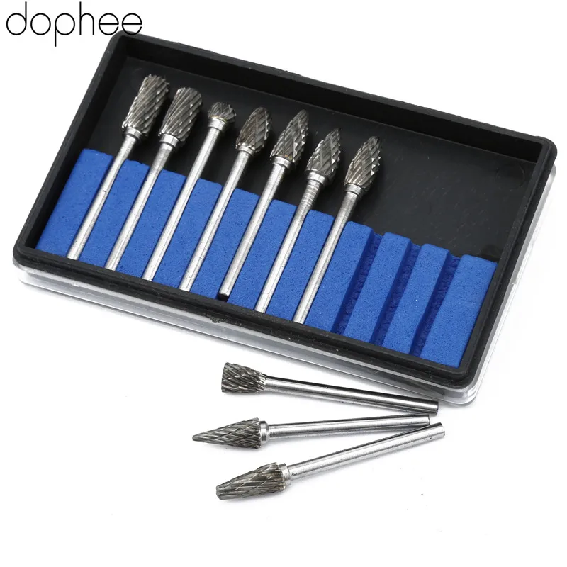 Dophee 10 шт. Аксессуары Dremel сверлильный станок резьба гравировальный набор сверла