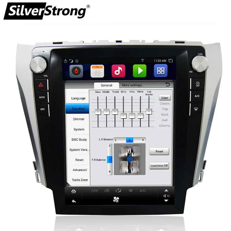 SilverStrong 12 1 ''ips экран Android7.1 32 ГБ Tesla автомобильный gps для Toyota Camry 2012 2015 поддержка JBL