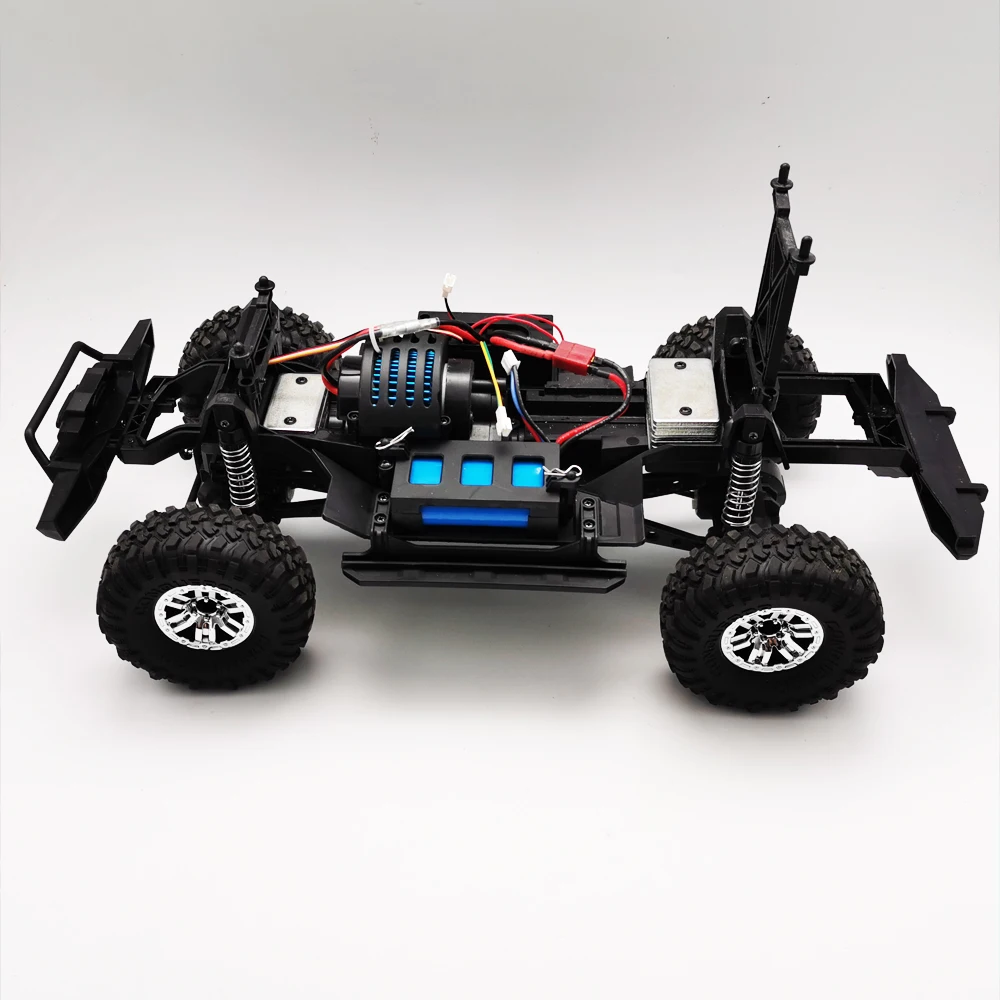 RBRC 1/10 2,4G 4WD Rc ралли пропорционально Управление Ретро внедорожных восхождение RC автомобиль со светодиодной подсветкой RTR модель-серый