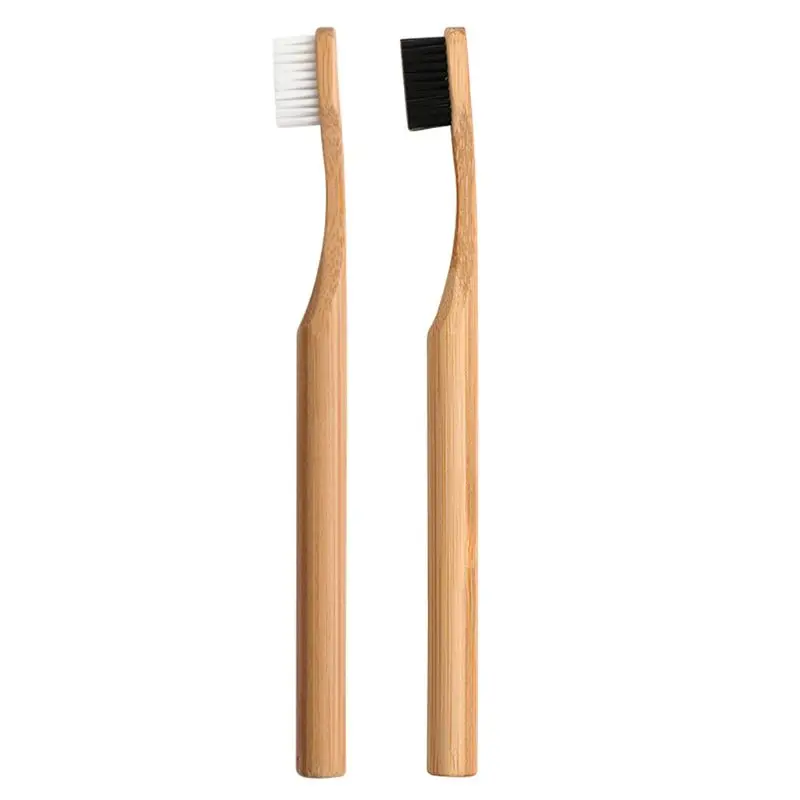 Шт. 1 шт. бамбуковая зубная щетка с древесной щетиной натуральный уход за зубами для взрослых
