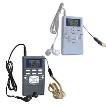 Mini Radio numérique Portable poche monobande 60-108 MHz récepteur haut-parleur pour baladeur avec écouteurs(China)