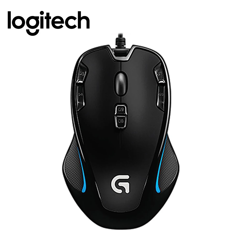 logitech G300s Ратон игровой Мышь 2500 Точек на дюйм USB Проводная оптическая wensor и посторонней помощи Мышь с 7 цветов с подсветкой