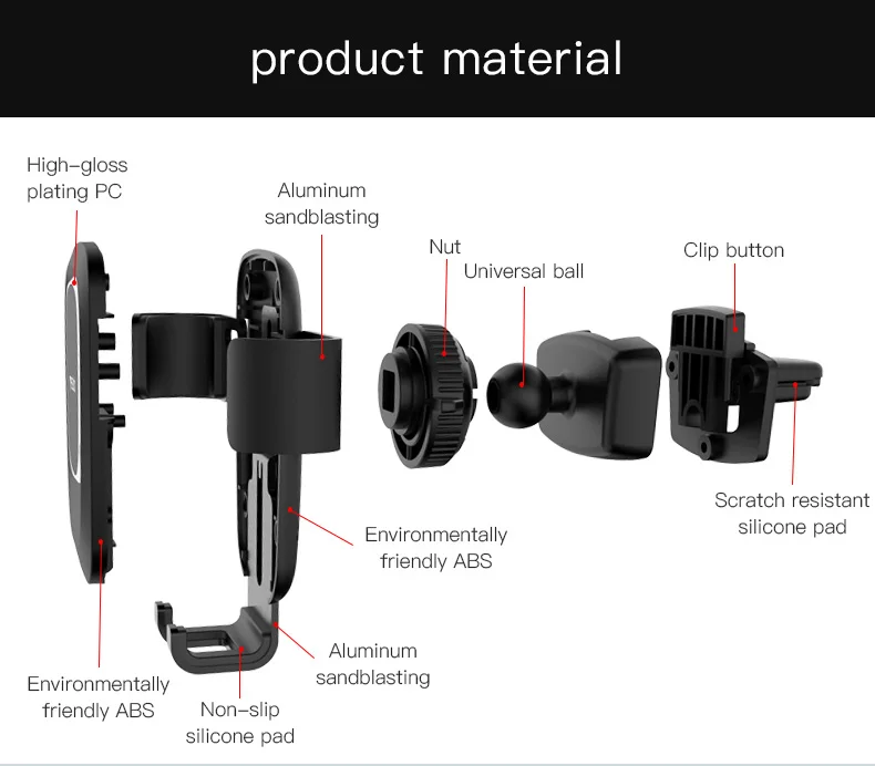 Gravity Car Mount Holder Phone Stand (14)