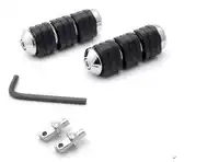 Rear Foot Pegs Motorcycle Rubber Footrests L&R For 2002-2008 Honda VTX 1800/C/F