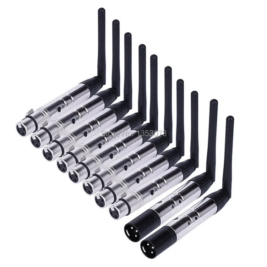 DMX512 Equipment wireless transmitter receiver set 2.4GHz XLR DMX transceiver for led Par DJ