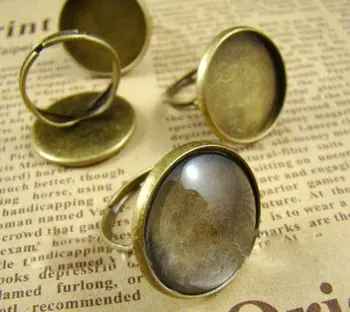 

free shipping!!!!! 20MM Antique Bronze Round Ring Base