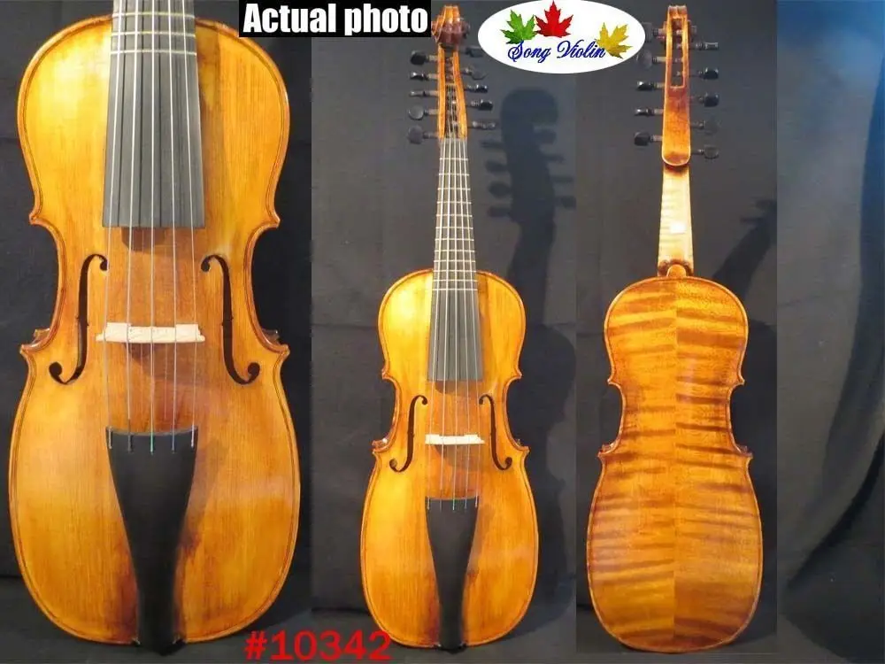 

Customized viola da Petto 5+5 strings 18",rich sweet sound #10342