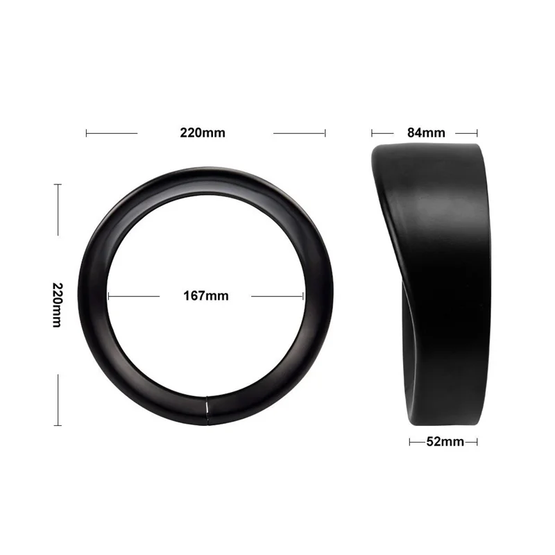 

For Harley Davidson Motorcycle Accessories 7" Headlight Trim Ring for 83-13 Travel Bicycle, 12-14 FLD, 94-14 FLHR, 86-14- FLST