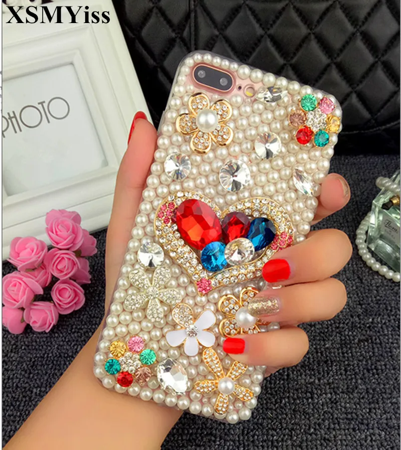 Для iPhone X 7 8 Plus девушка женщина леди 3D ручной работы футляр для жемчуга iphone 11 Pro MAX XS