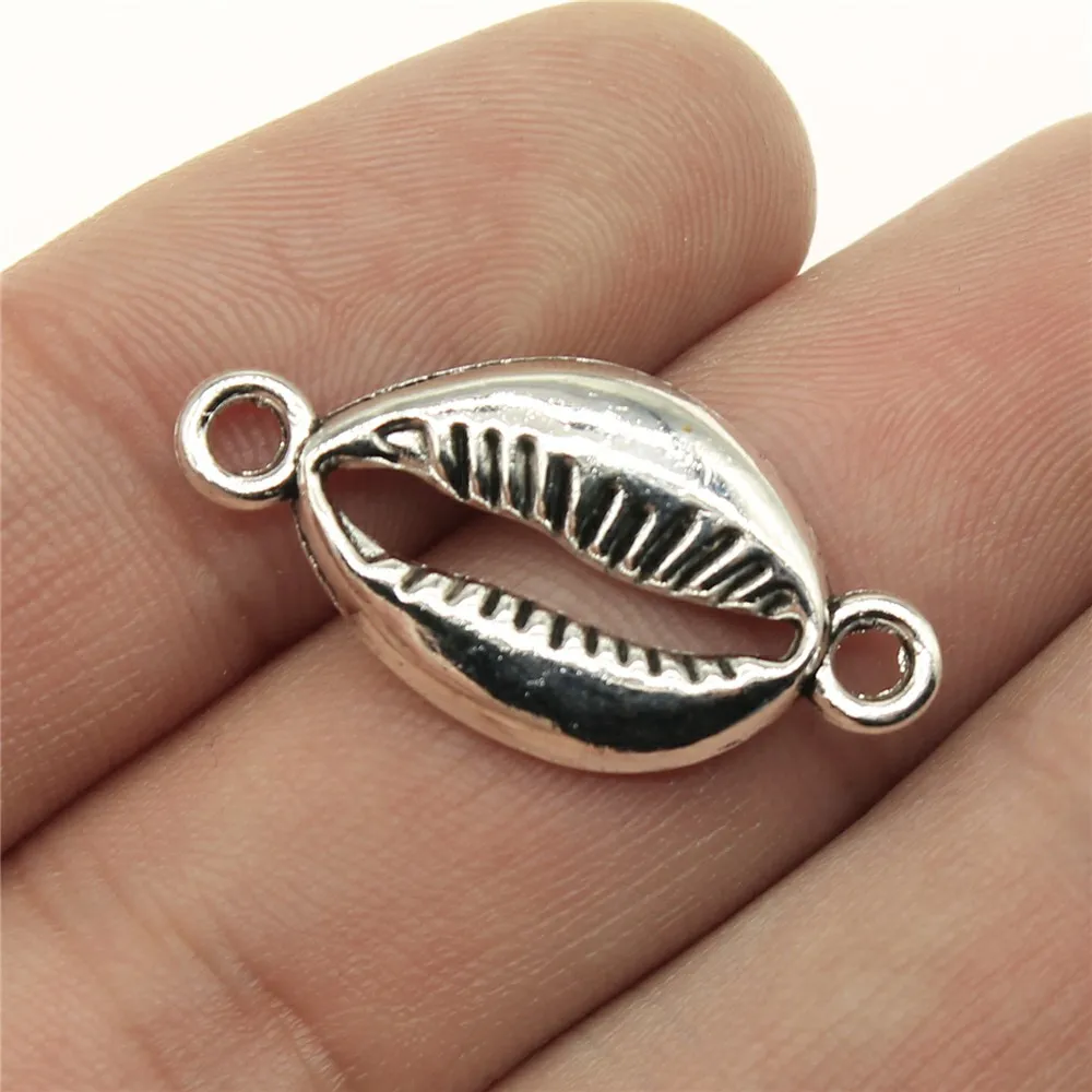 

WYSIWYG 12pcs 28x14mm Conch Shell Charm Shell Charm Jewelry Making Shell Connector Charms For Jewelry Making