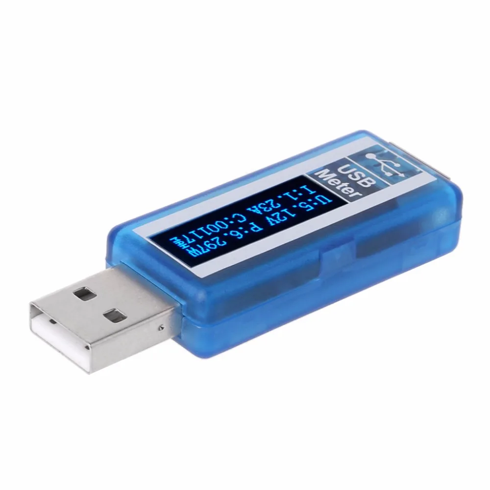 

USB OLED Tester Voltmeter Ammeter Power Capacity Meter Voltage Current Monitors Tester Tools