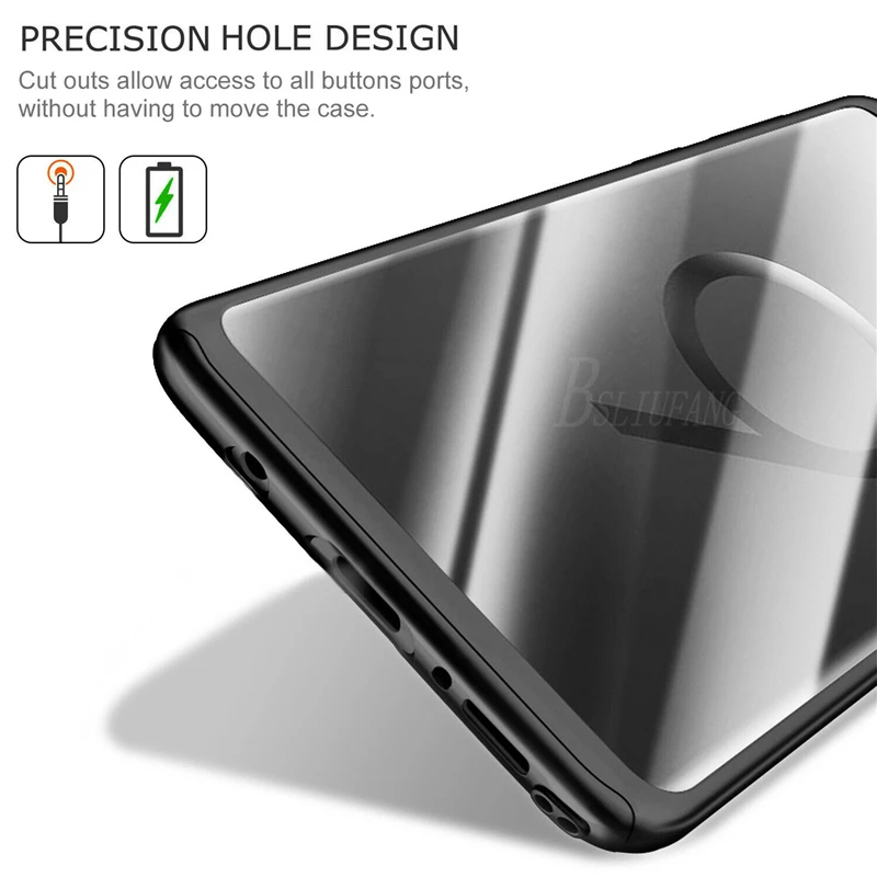 Luxury 360 Degree Full cover Case For Samsung Galaxy S10 S9 S8 Plus S7 Edge Shockproof Phone Cases For Samsung Note 8 9 Case