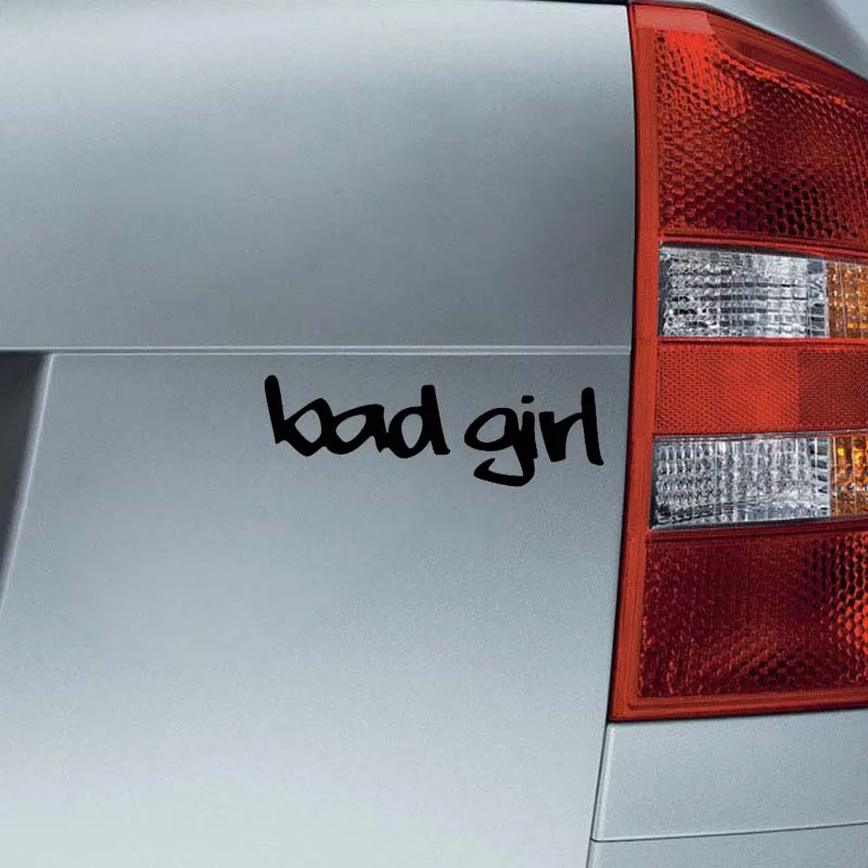 QYPF 15 5 CM * 1 BAD GIRL забавная Новинка наклейка на окно автомобиля черный серебряный