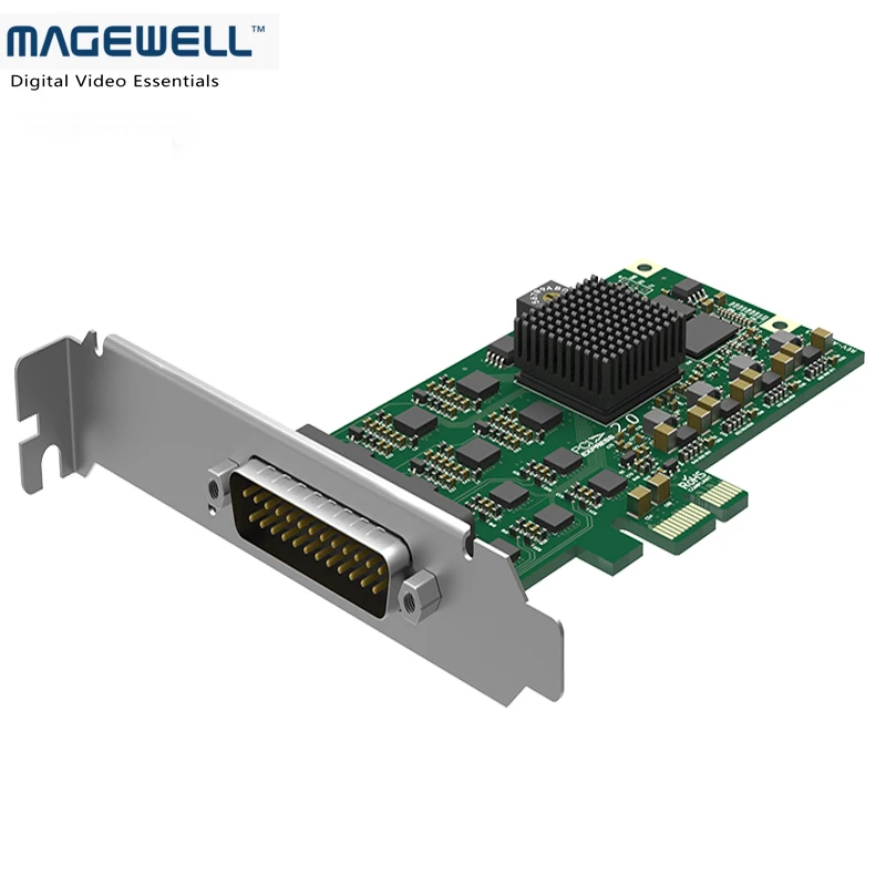 

6 Channel AV SD Capture Card Magewell Pro Capture HEXA CVBS DB25 CVBS Audio Video Capture Card