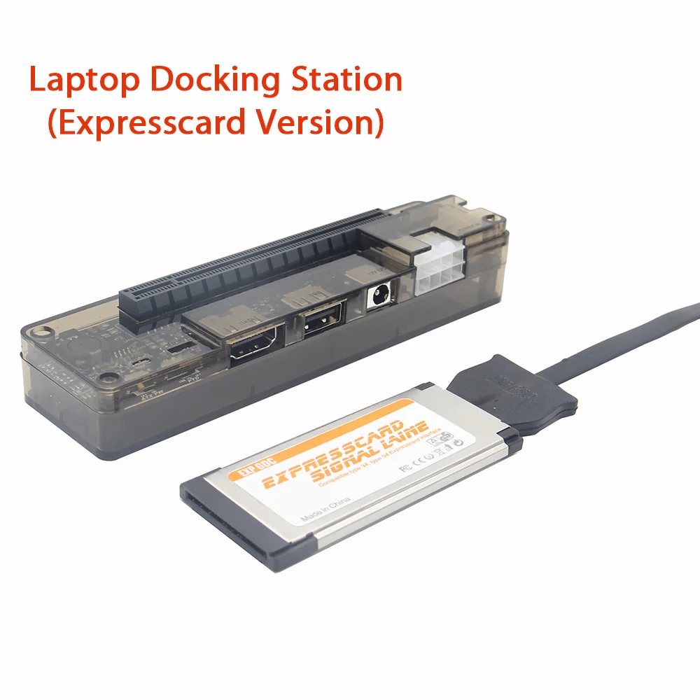 Expresscard PCI-E versión PCIe PCI-E V8.4D EXP GDC portátil Docking estación/portátil externo tarjeta de vídeo Dock - 1