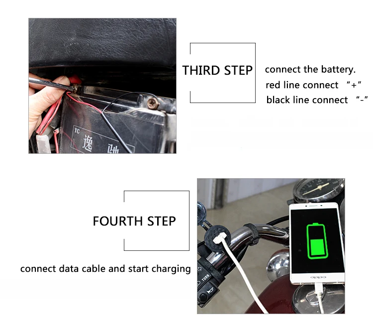 Водонепроницаемый мотоцикл руль зарядное устройство 12 в USB зарядное гнездо питания 2.5A Быстрая зарядка переключатель питания для телефона gps MP4 плеер