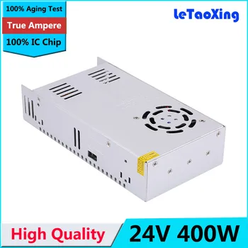 

50PCS Single Output Switching power supply 24V 16.5A 400W Transformer 110V 220V AC To DC 24 V 17A FedEx / DHL free shipping