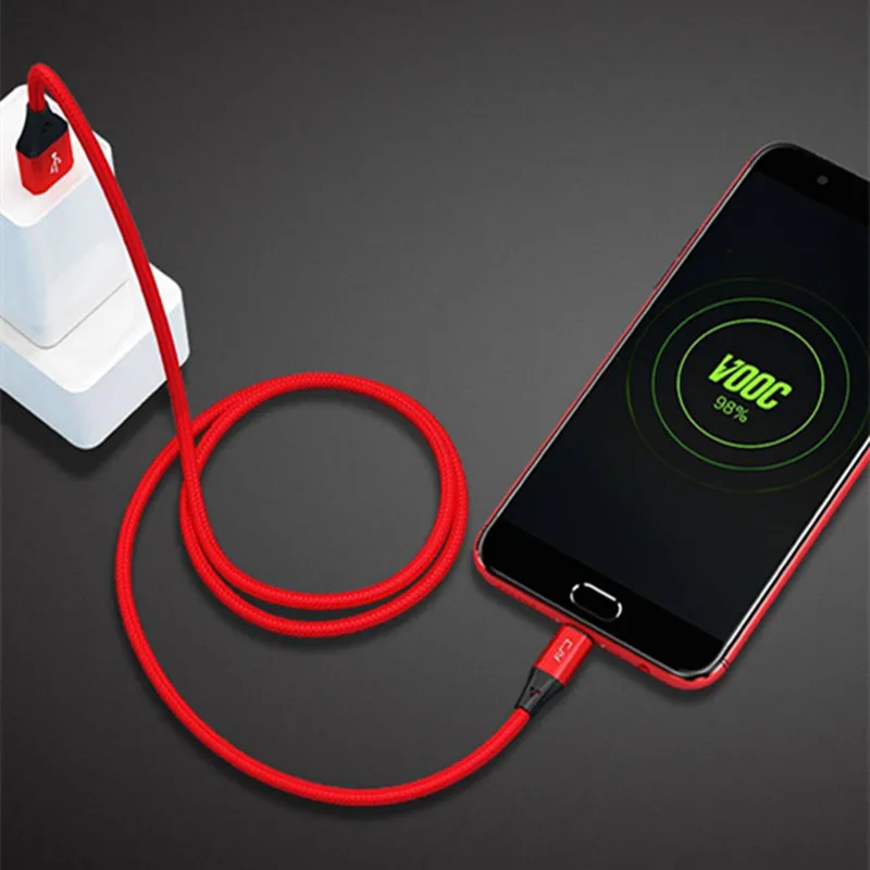 5А флэш кабель для зарядки типа C Huawei OPPO QC USB передачи данных Быстрая зарядка 1 2 м