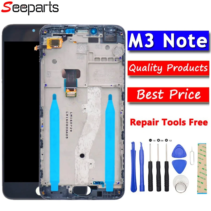 

For MEIZU L681H LCD Meizu M3 Note LCD Display With Touch Screen Digitizer Assembly For 5.5" Meizu M3 Note M681H LCD Replacement